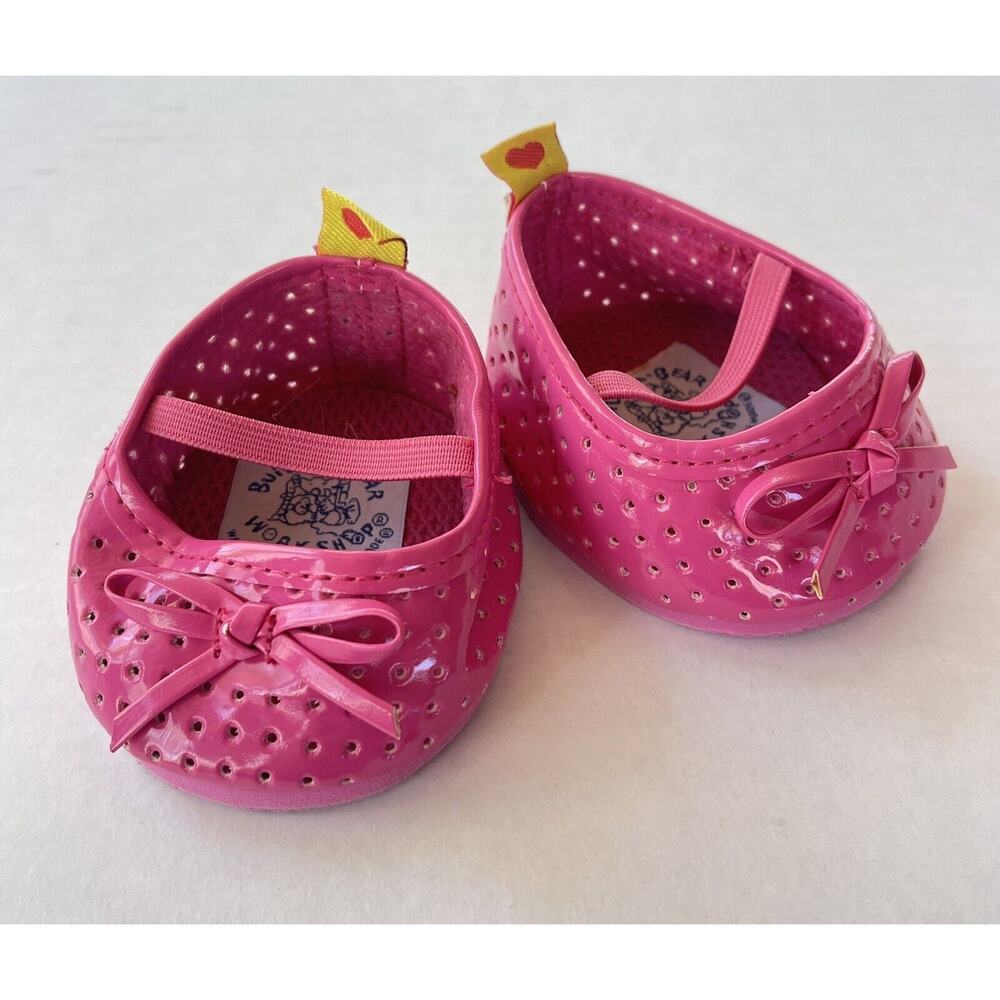 Build A Bear Pink Dress Ballet Slipper Shoes